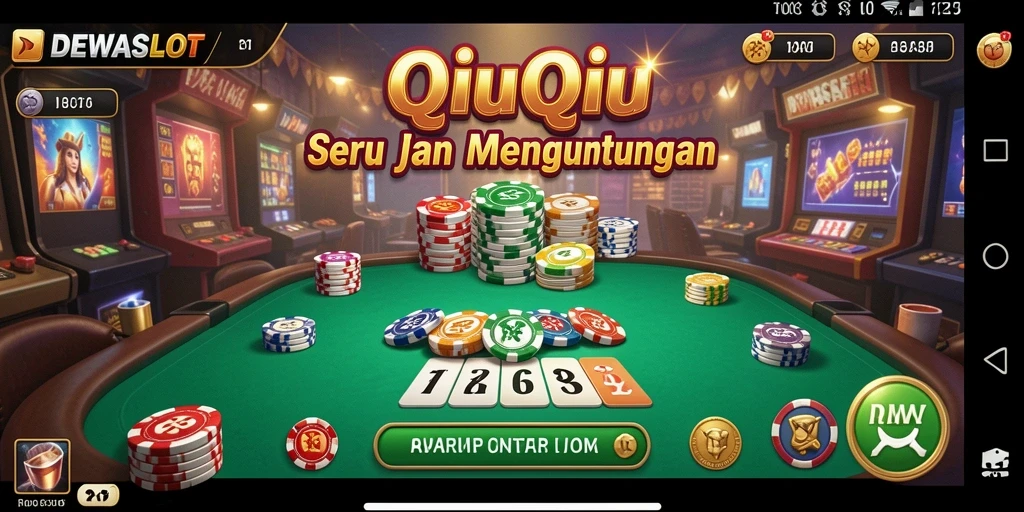 Tampilan gameplay seru DEWASLOT dengan fitur QiuQiu yang menarik.