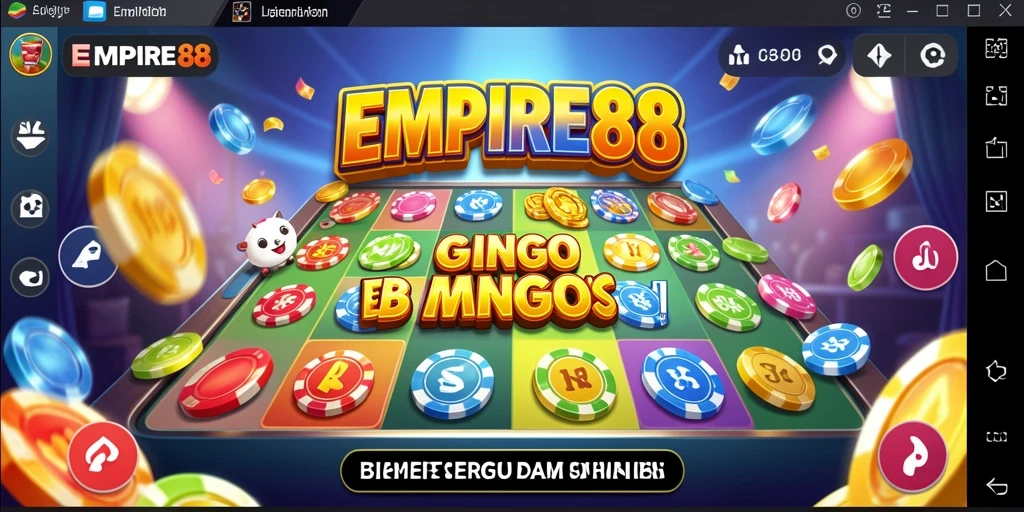 Tampilan menarik gameplay Bingo dari EMPIRE88.