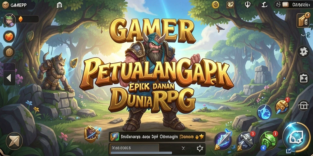 Tampilan aksi seru dalam dunia RPG GAMERP.