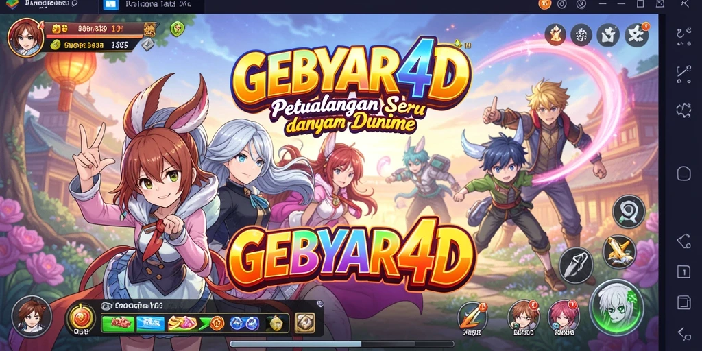 Screenshot menunjukkan aksi seru di dalam game GEBYAR4D