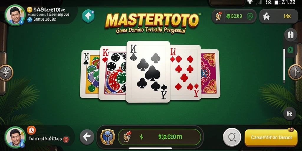 Screenshot gameplay MASTERTOTO yang menampilkan suasana permainan Domino.