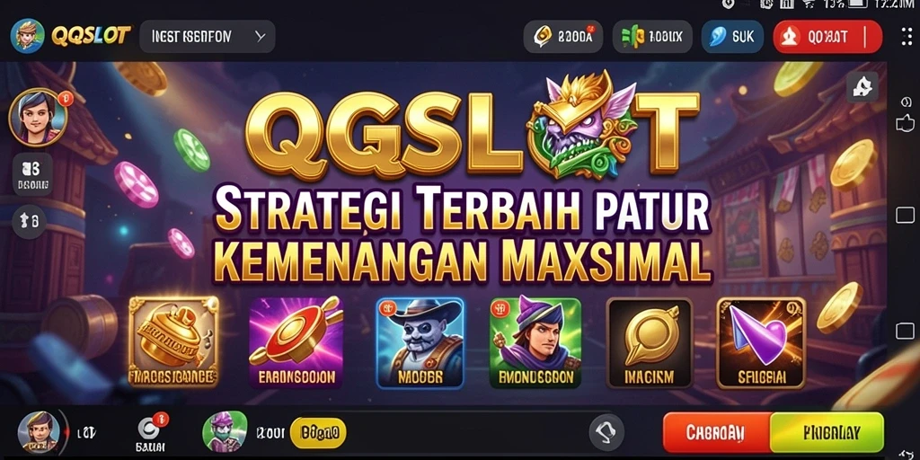 Tangkapan layar gameplay QQSLOT dengan strategi seru dan mendebarkan.