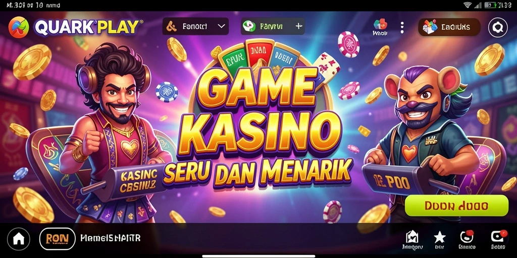 Tampilan gameplay Kasino yang seru dan menggembirakan di QUARKPLAY.