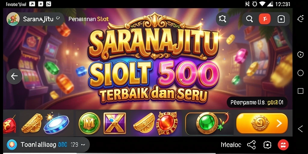 Tampilan menarik dari gameplay SARANAJITU yang penuh warna.