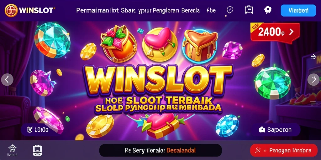 Screenshot gameplay WINSLOT menampilkan putaran slot yang mendebarkan dan desain yang menarik.